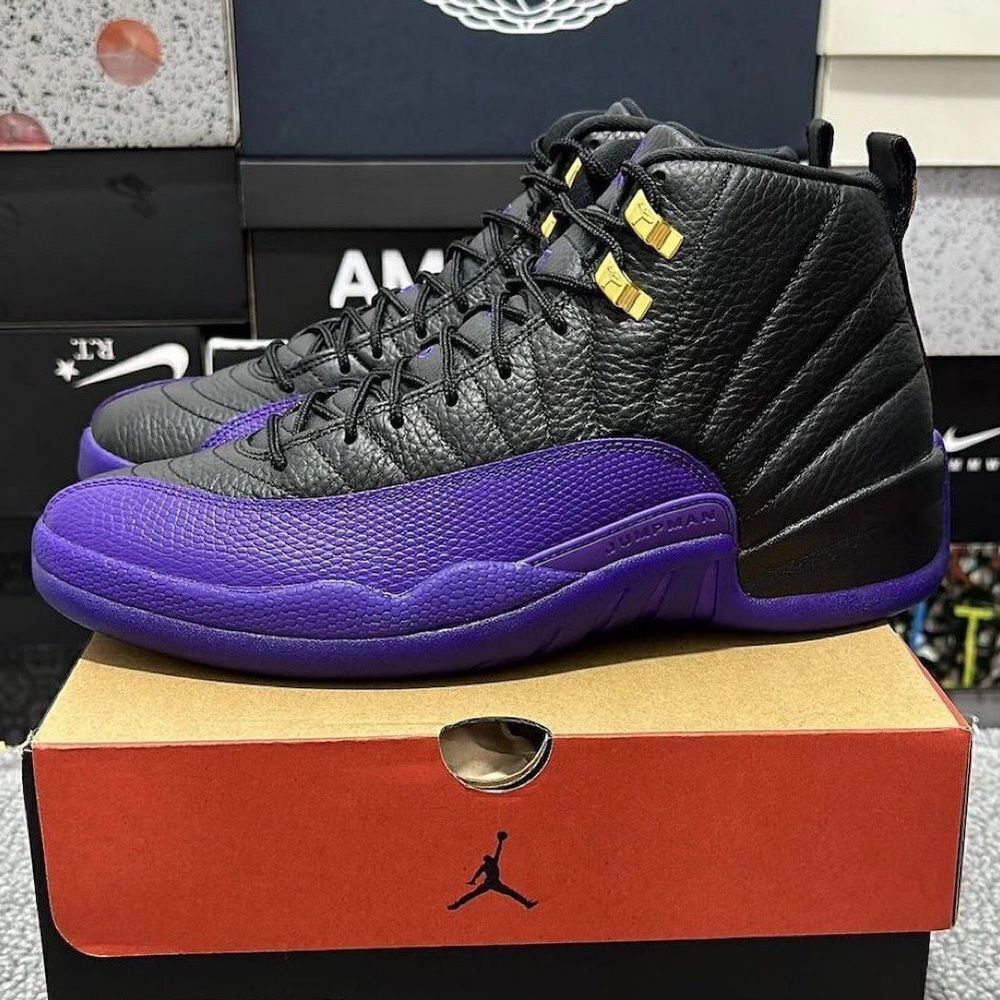 Air Jordan 12 Field Purple  Black Metallic Gold taxi CT8013-057 size 8 - 14